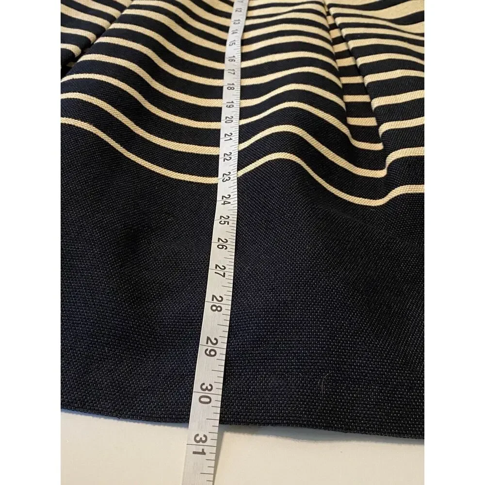 Trina Turk Women's Kenzie Tan Black Striped Lined Strapless Dress Size 4